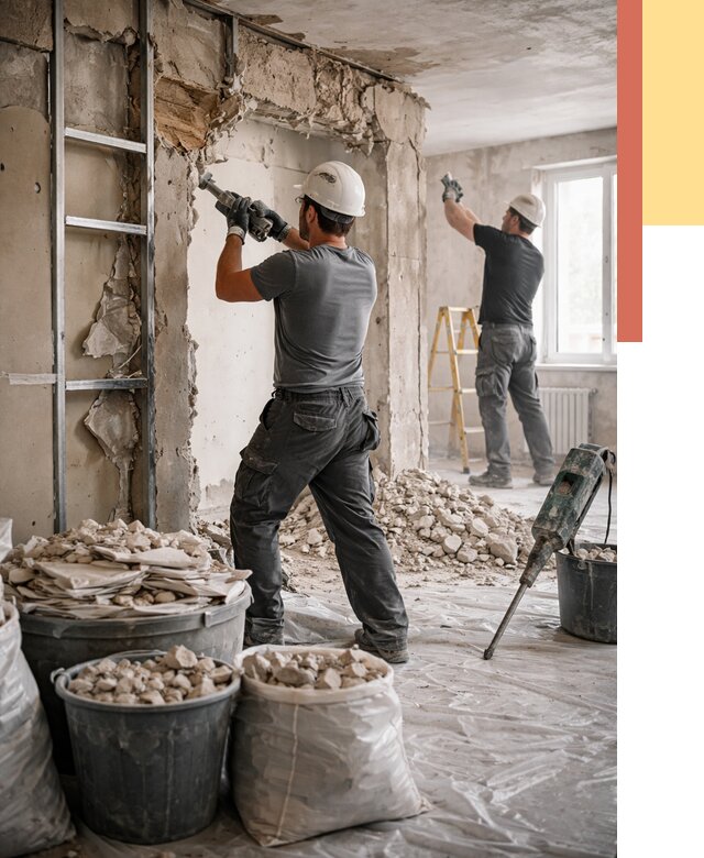 Демонтажные работы в Хабаровске от 2778 руб. — услуги и цена под ключ | ОТДЕЛОЧНИК-Хбр