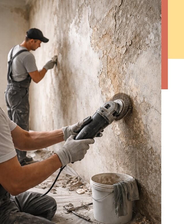 Снятие и удаление краски со стен в Хабаровске от 2160 руб. — ОТДЕЛОЧНИК-Хбр