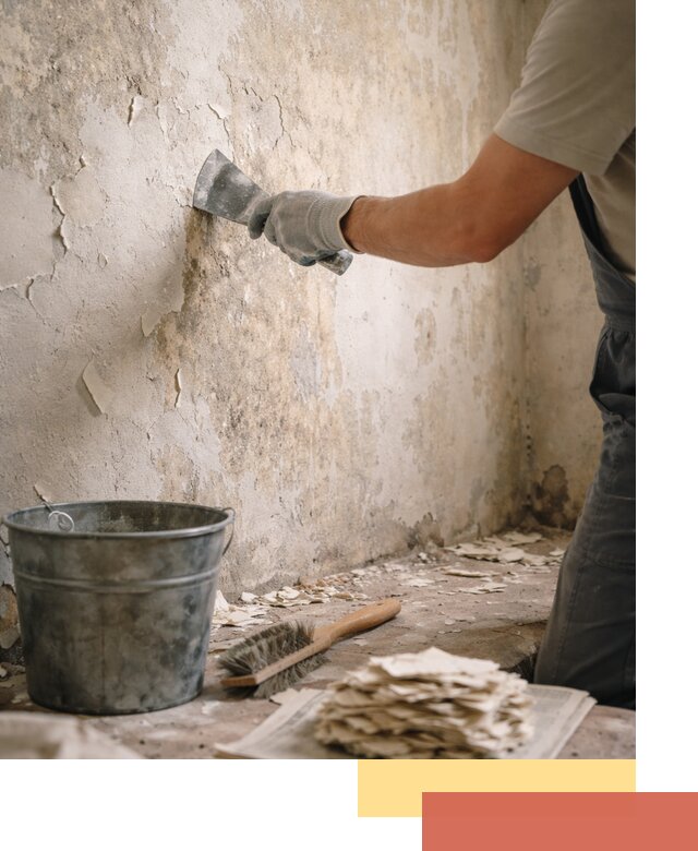 Удаление старой краски со стен в Хабаровске качественно и быстро