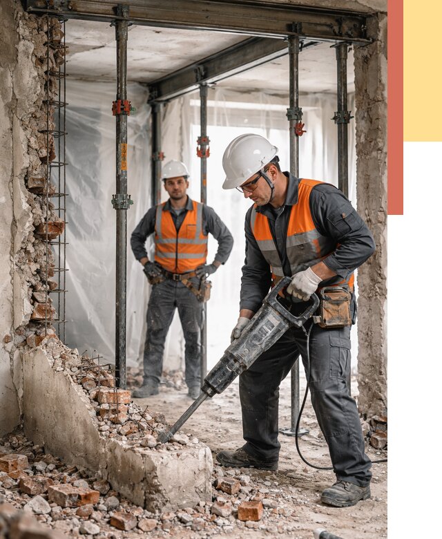 Снос несущих стен в Хабаровске от 10545 руб. — демонтаж несущей стены под ключ | ОТДЕЛОЧНИК-Хбр