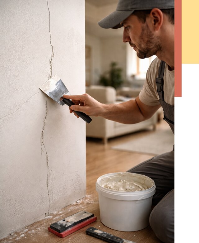 Заделка трещин и сколов в Хабаровске от 2521 руб. — быстро и недорого | ОТДЕЛОЧНИК-Хбр