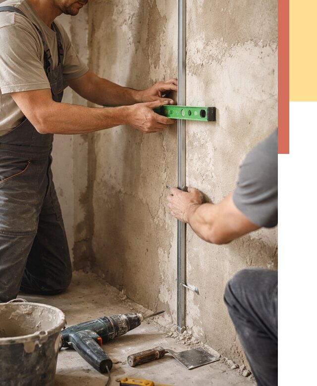 Установка штукатурных маяков в Хабаровске от 7202 руб. — быстро и недорого | ОТДЕЛОЧНИК-Хбр