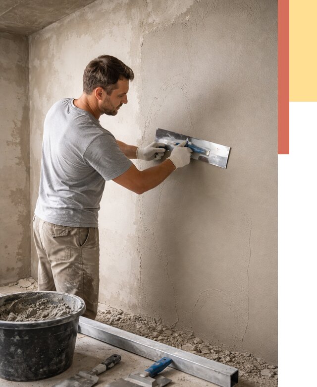 Штукатурка стен без маяков в Хабаровске от 7407 руб/м2 — услуги и цена | ОТДЕЛОЧНИК-Хбр