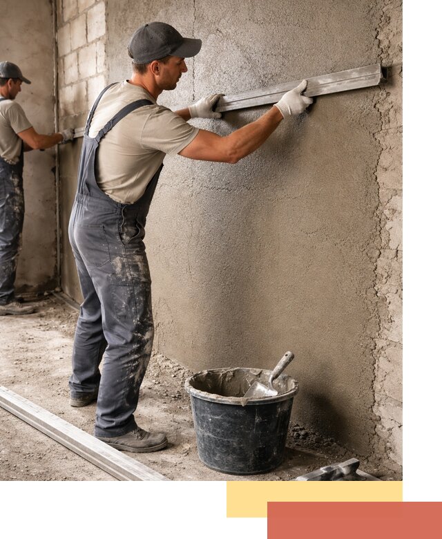 Штукатурка стен цементно-песчаная в Хабаровске профессионально