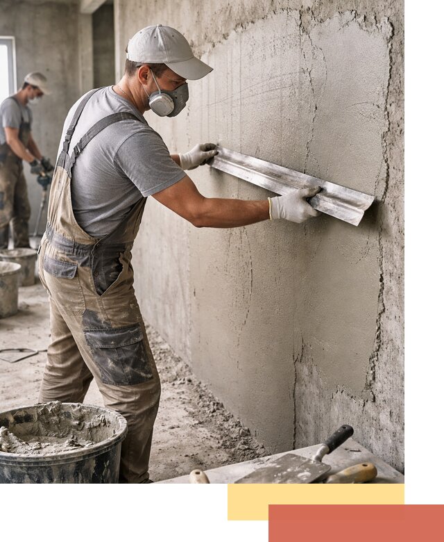 Штукатурка бетонных стен в Хабаровске качественно и долговечно