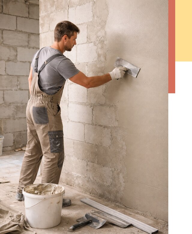 Штукатурка стен из газобетона в Хабаровске от 2160 руб./м2 — быстро и недорого | ОТДЕЛОЧНИК-Хбр