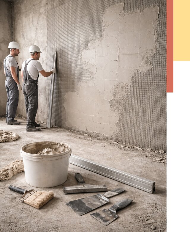 Штукатурка стен по сетке в Хабаровске от 5658 руб./м2 — быстро и недорого | ОТДЕЛОЧНИК-Хбр