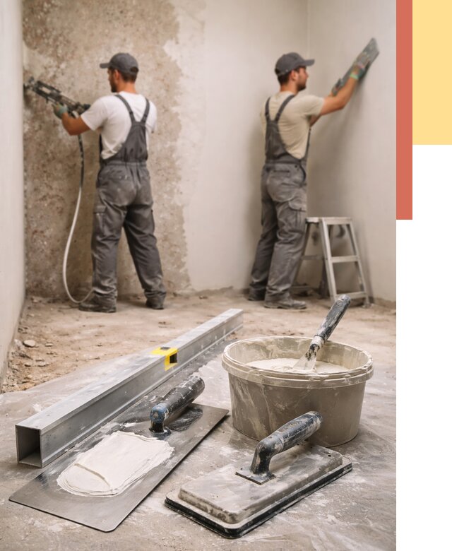 Штукатурка стен под обои в Хабаровске от 4630 руб./м2 — выравнивание под обои | ОТДЕЛОЧНИК-Хбр