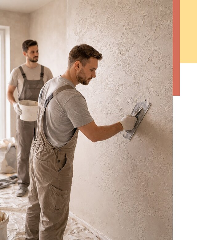 Фактурная штукатурка стен в Хабаровске от 4321 руб./м² — заказать под ключ | ОТДЕЛОЧНИК-Хбр