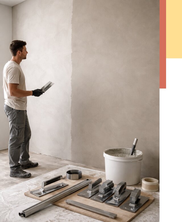 Нанесение микроцемента на стены в Хабаровске от 3292 руб./м2 под ключ | ОТДЕЛОЧНИК-Хбр