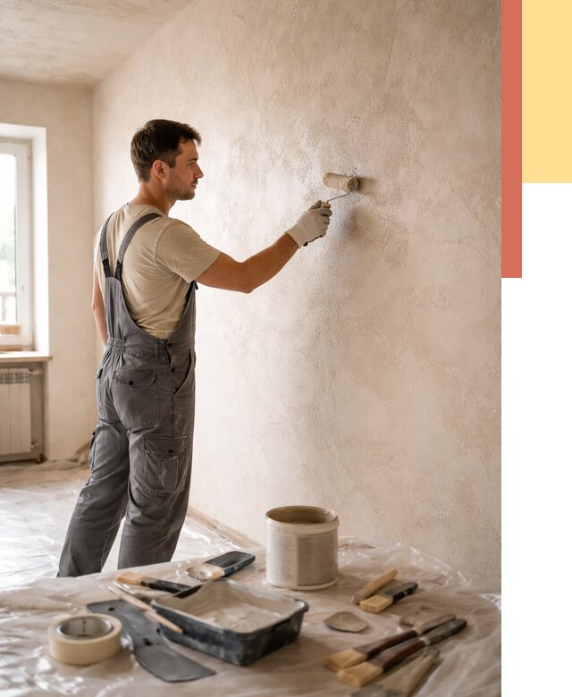 Нанесение лессирующей краски по декоративке в Хабаровске от 1800 руб. | ОТДЕЛОЧНИК-Хбр