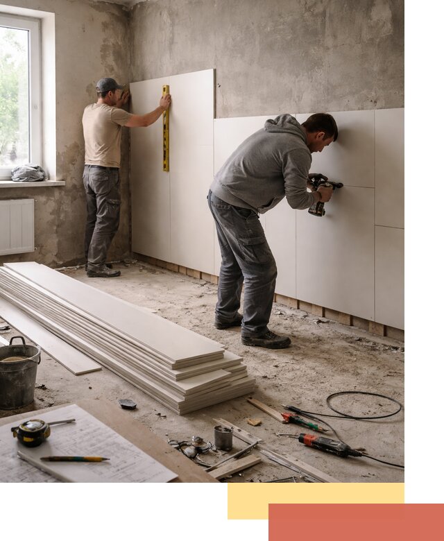 Монтаж ПВХ панелей на стены в Хабаровске качественно и быстро