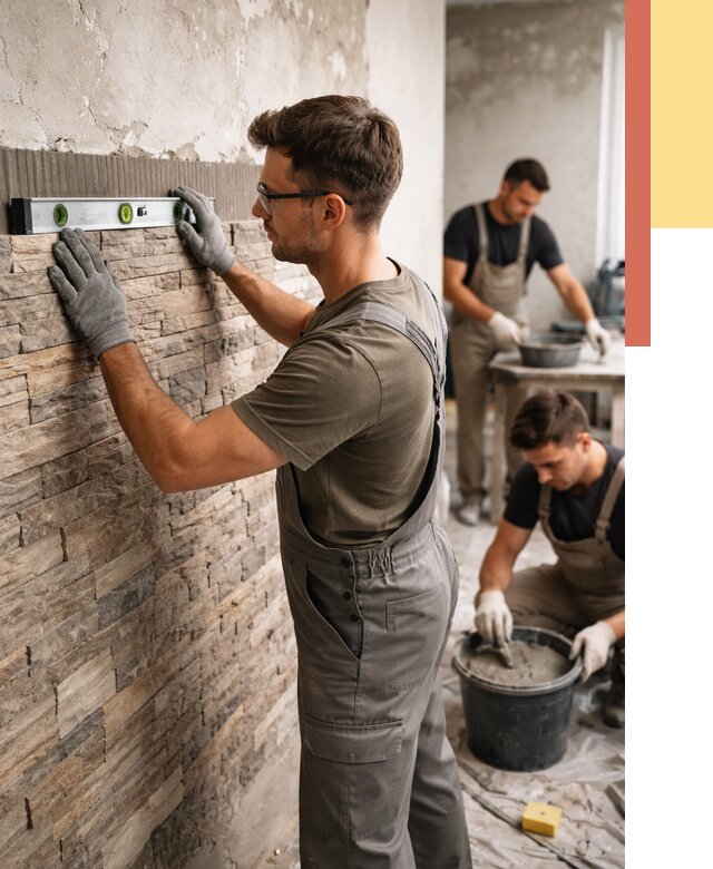 Монтаж искусственного камня в Хабаровске от 4630 руб. под ключ | ОТДЕЛОЧНИК-Хбр