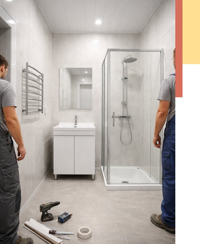 Отделка ванной комнаты панелями ПВХ в Хабаровске от 4630 руб. за м2 | ОТДЕЛОЧНИК-Хбр