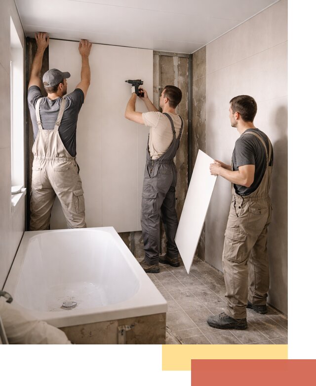 Отделка ванной панели ПВХ профессионально в Хабаровске