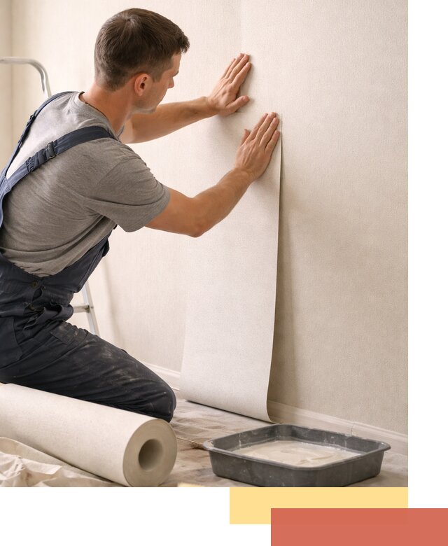 Поклейка флизелиновых обоев в Хабаровске качественно и быстро