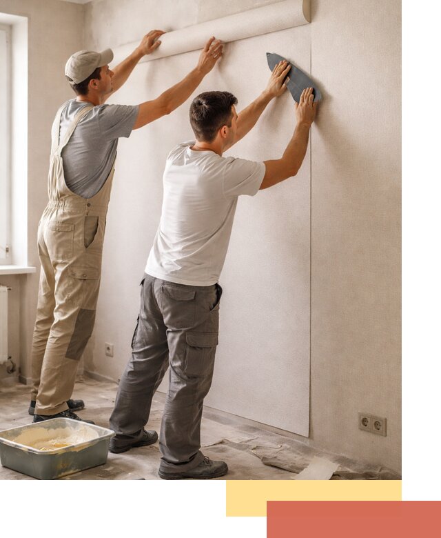 Поклейка виниловых обоев в Хабаровске профессионально и качественно