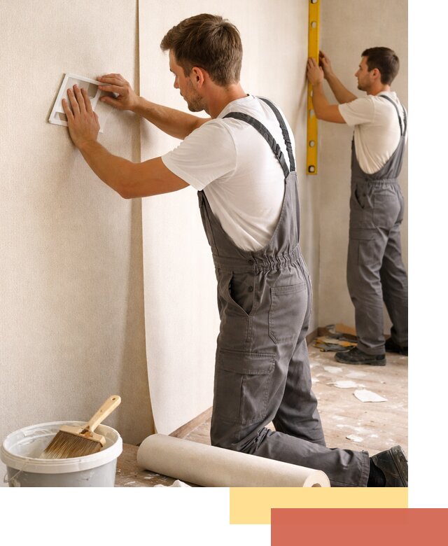 Поклейка бумажных обоев в Хабаровске качественно и недорого