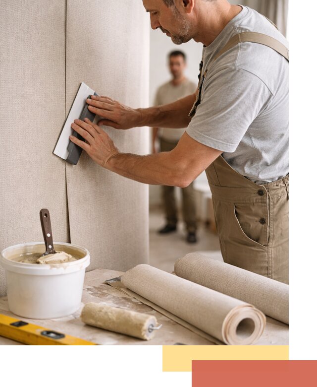 Поклейка текстильных обоев в Хабаровске профессионально и аккуратно