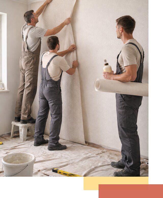 Оклейка стен обоями в Хабаровске — качественно и профессионально