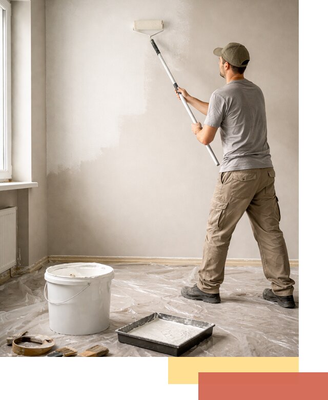 Покраска стен латексной краской в Хабаровске качественно и быстро