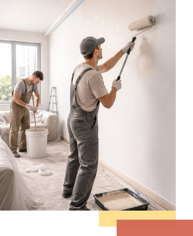 Покраска стен в офисе в Хабаровске — быстрый и качественный ремонт