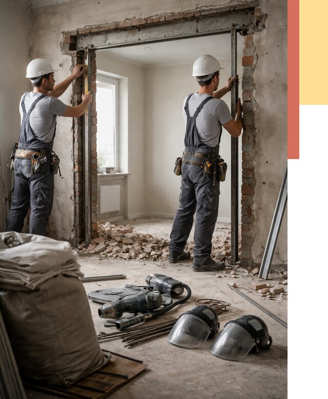 Расширение дверного проема в Хабаровске от 12860 руб. под ключ | ОТДЕЛОЧНИК-Хбр