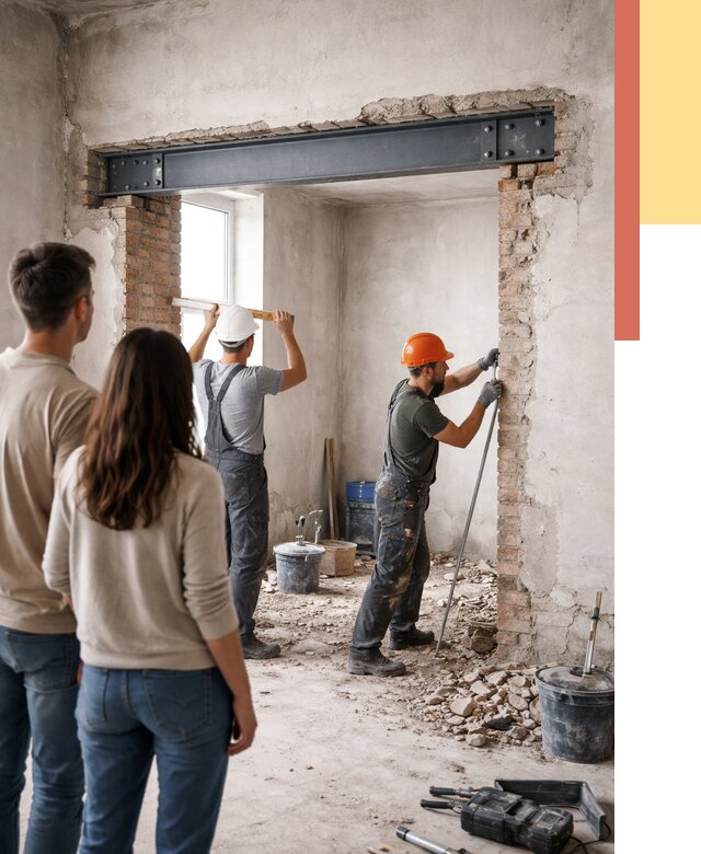 Усиление проема в стене в Хабаровске от 9774 руб. — усиление дверного проема металлоконструкцией | ОТДЕЛОЧНИК-Хбр