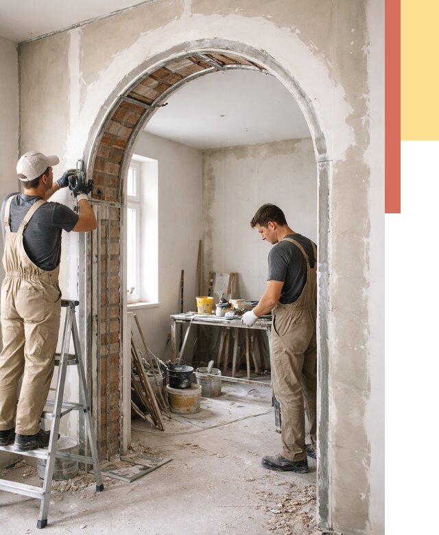 Устройство арочного проема в Хабаровске от 9774 руб. под ключ — быстро и недорого | ОТДЕЛОЧНИК-Хбр