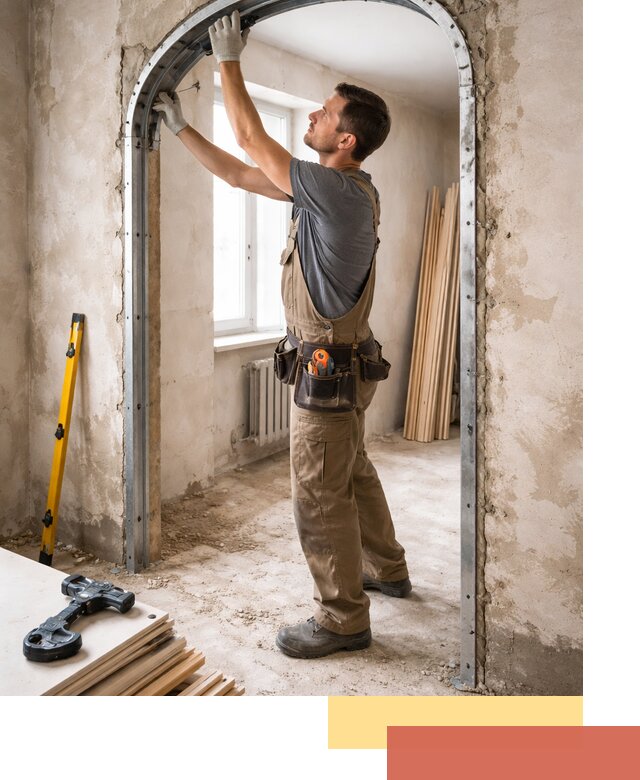 Устройство арочного проема в Хабаровске под ключ