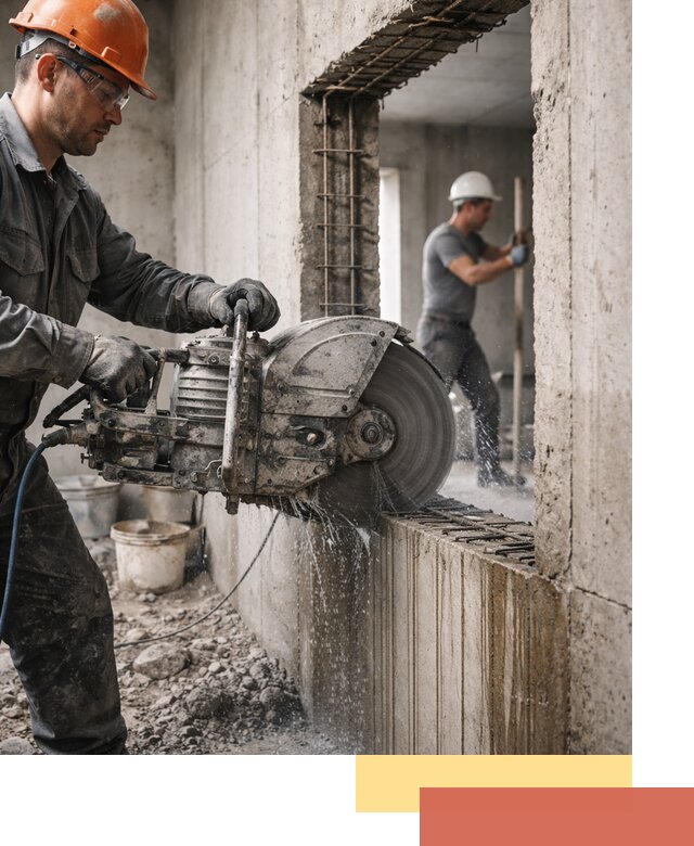 Алмазная резка проемов в Хабаровске быстро и точно