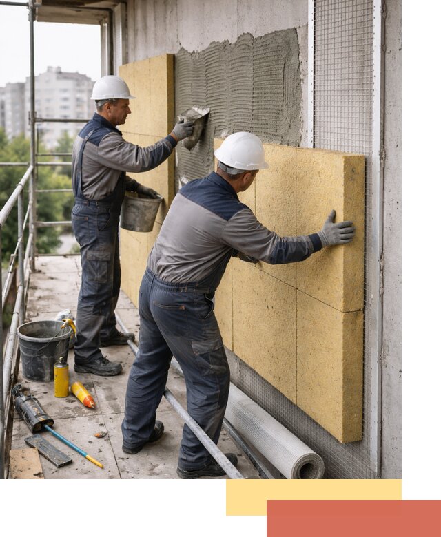 Утепление стен зданий и домов в Хабаровске качественно и надежно