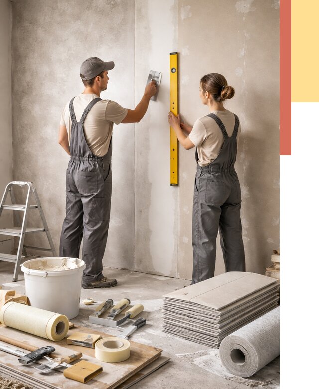 Отделка стен в Хабаровске от 1543 руб/м² — недорого, быстро, под ключ | ОТДЕЛОЧНИК-Хбр