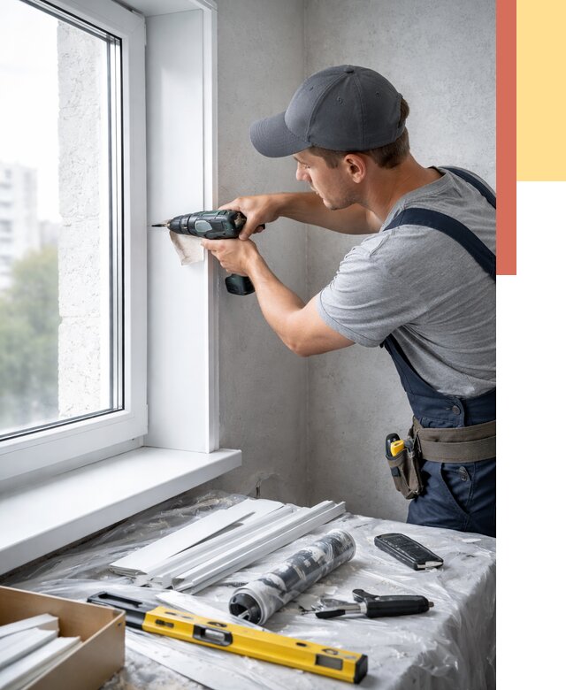 Установка пластиковых откосов в Хабаровске от 2315 руб. | ОТДЕЛОЧНИК-Хбр монтаж, быстро и недорого