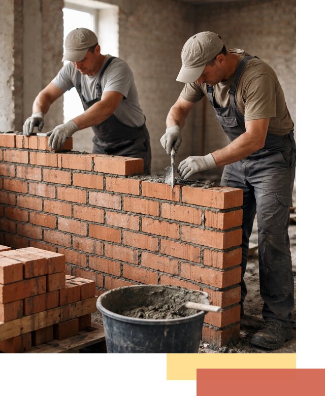 Кладка кирпичных перегородок под ключ в Хабаровске