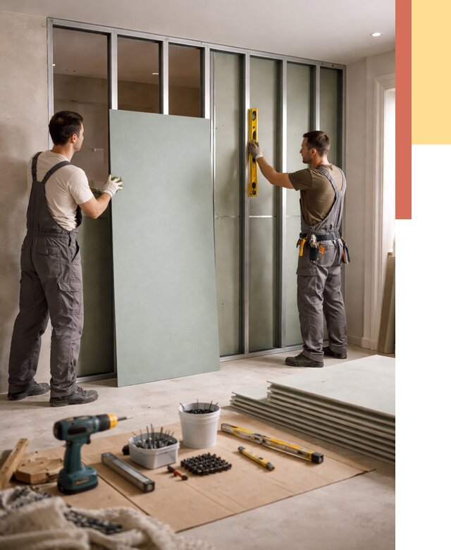 Перегородка из влагостойкого гипсокартона в Хабаровске от 4938 руб. — монтаж под ключ | ОТДЕЛОЧНИК-Хбр