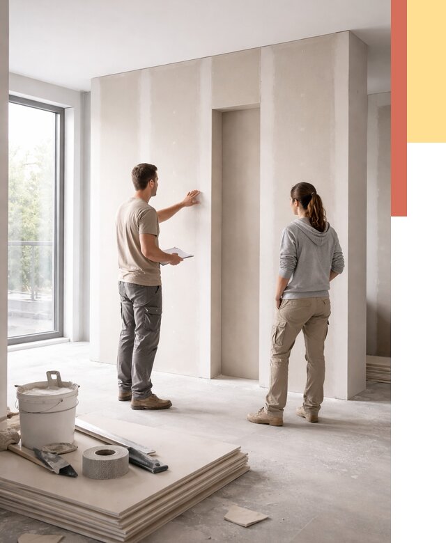 Зонирующая перегородка из гипсокартона в Хабаровске от 2881 руб. под ключ | ОТДЕЛОЧНИК-Хбр