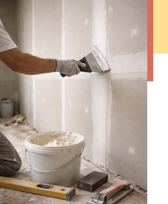 Шпаклевка перегородок из гипсокартона в Хабаровске от 2572 руб. — услуги ОТДЕЛОЧНИК-Хбр