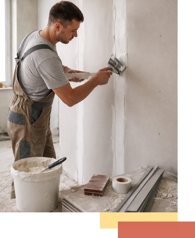 Шпаклевка перегородок из гипсокартона в Хабаровске качественно и быстро