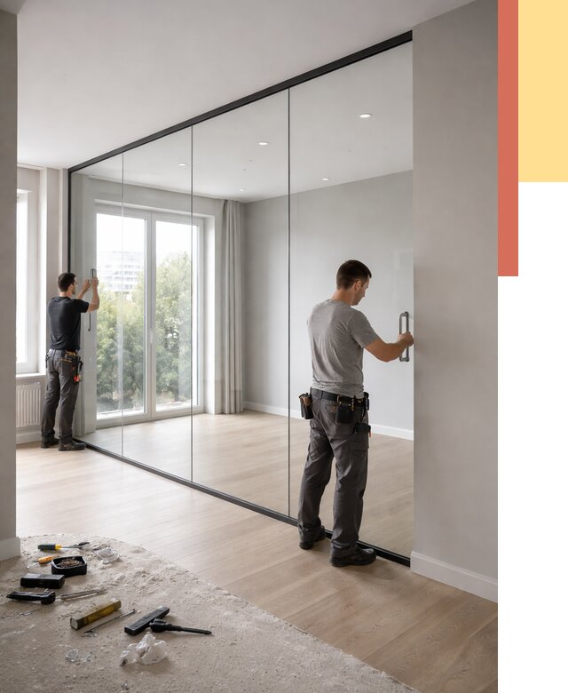 Изготовление стеклянных перегородок в Хабаровске от 12706 руб. под ключ | ОТДЕЛОЧНИК-Хбр