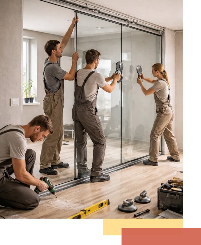 Изготовление стеклянных перегородок на заказ в Хабаровске