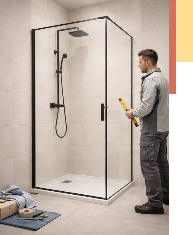 Стеклянные перегородки для душа в Хабаровске от 12860 руб. | Монтаж под ключ — ОТДЕЛОЧНИК-Хбр