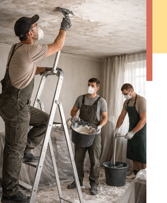 Удаление побелки с потолка в Хабаровске от 2572 руб. быстро и недорого | ОТДЕЛОЧНИК-Хбр