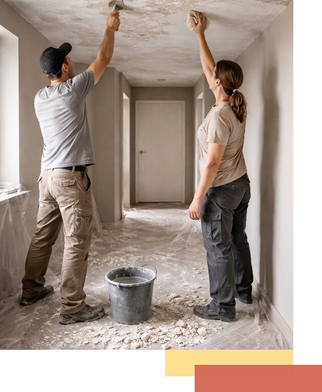 Удаление побелки с потолка в Хабаровске — быстро и аккуратно