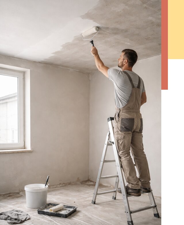 Грунтовка потолка в Хабаровске от 2572 руб. — быстро и недорого | ОТДЕЛОЧНИК-Хбр