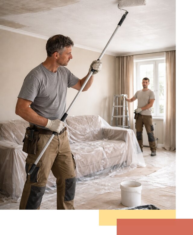 Грунтовка потолка в Хабаровске — подготовка под покраску и отделку