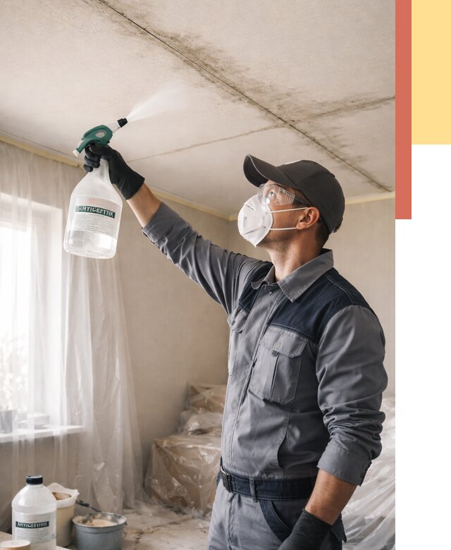 Антисептическая обработка потолка в Хабаровске от 2572 руб. | ОТДЕЛОЧНИК-Хбр