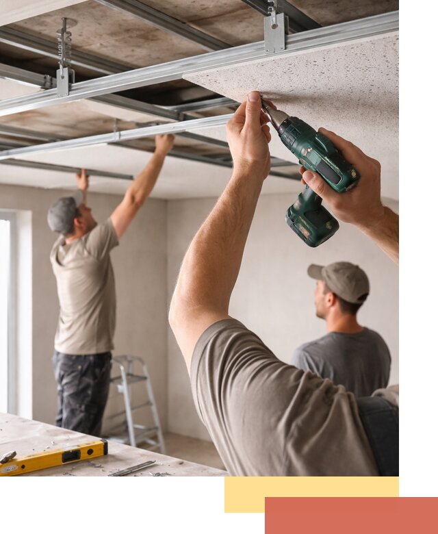 Монтаж акустического потолка в Хабаровске под ключ