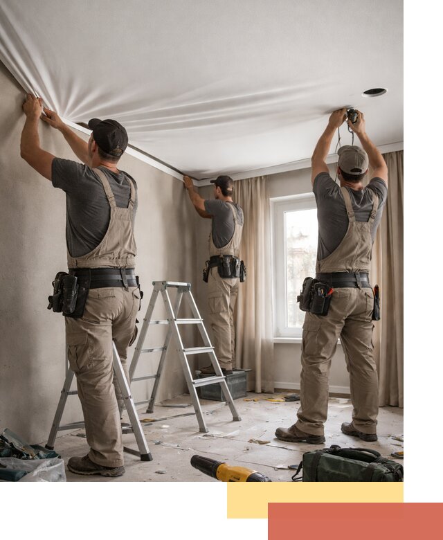 Монтаж матового натяжного потолка в Хабаровске качественно и быстро