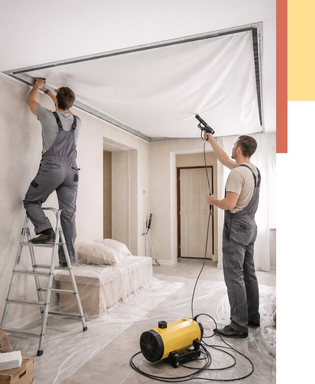 Монтаж натяжного потолка в прихожей в Хабаровске от 2726 руб. под ключ | ОТДЕЛОЧНИК-Хбр